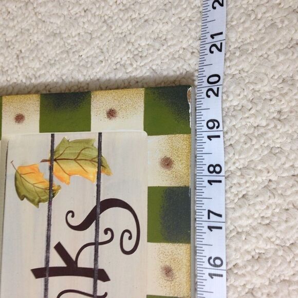 Sign Give Thanks Wooden Sign - Picture 9 of 11